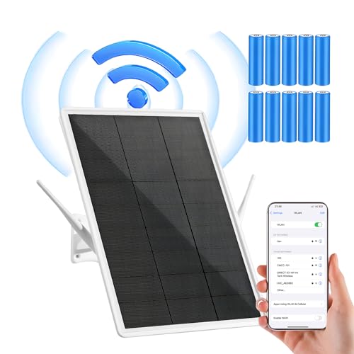 SECUPOE Solar WiFi Repeater Outdoor 2.4GHz Wi-Fi Range Extender 300Mbps Wireless Internet Signal Booster Built-in 26000mAh Battery IP66 Waterproof