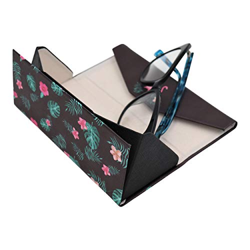 Image of Real Sic Glasses Case for Men and Women - Magnetic Folding Hard Shell Sunglass Holder - Inspired by Adorable Animals