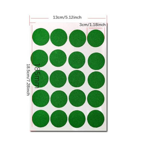 rockible 1 Sheet Pool Table Cloth Repair Pool Table Marker Dots Tears for Broken Hole Self Sticky Mending Accessories Snooker Pool, 3cm