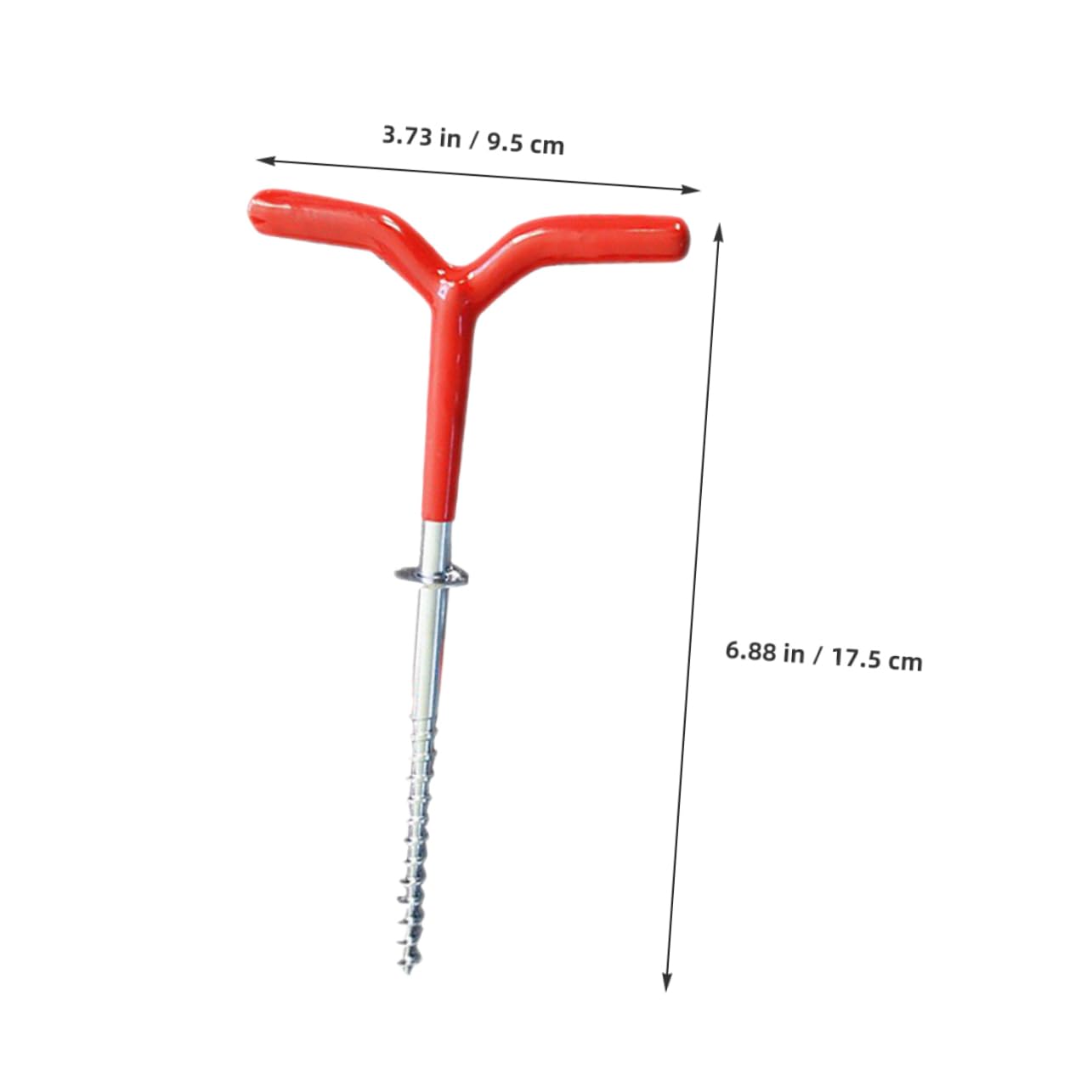 Toddmomy 3pcs Ice Tent Stakes Spiral Anchor Pegs for Secure Outdoor Camping Easy Installation Tent Anchors for Winter Fishing Travel Enhanced Stability Ground Nails