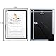 Houstimi Silber A4 Bilderrahmen Zertifikat Rahmen 21x29,7cm Dokumentenrahmen aus Glas Diplom Graduierung Posterrahmen Foto Display Stand für Tischplatte