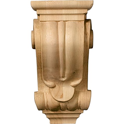 Ekena Millwork CORW03X04X07CLRO Small Classical Wood Corbels, 3 1/2"W X 4"D X 7"H, Red Oak thumb #1