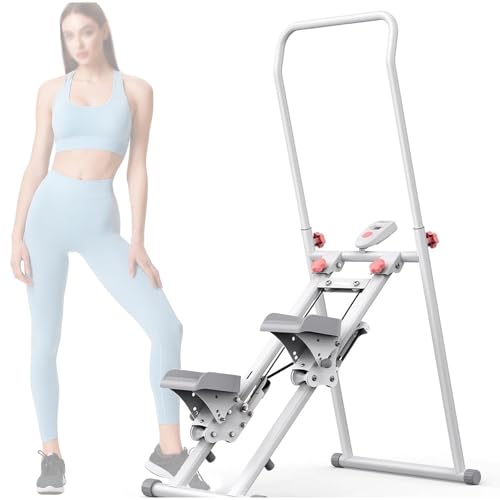Image of Stair Climber Exercise Machine for Indoor Workouts, 4 Workout Modes, LED Monitor, Non-Slip Pedals, Smooth-Glide System for Aerobics