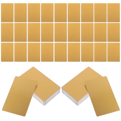 Cartes de visite pour gravure et sublimation en aluminium VALICLUD or 100 pièces