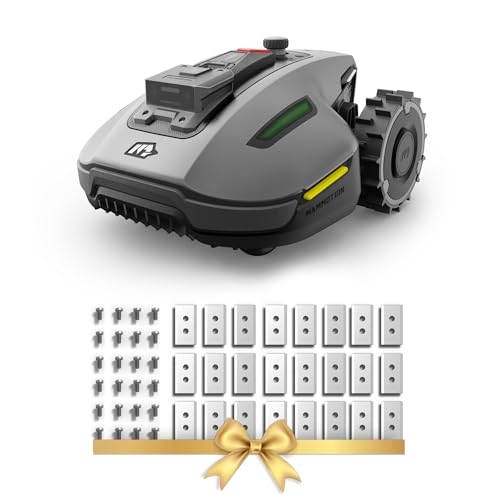 MAMMOTIONYUKA mini Robot Lawn Mower without Boundary Auto Mapping UltraSense Al Vision, 80% Gradient, 25-70 mm Cutting Height (YUKAmini700)