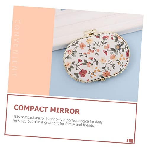 Fomiyes 8Pcs Pocket Mirror Heart Decor Portable Vanity Mirror Pocket Wallet Small Mirrors Travel Size Vintage Floral Printing Mini Mirror Vintage Small Mirror Purse Small Mirror Glass Miss #TOP6