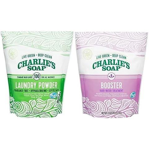 Charlie's Soap HE 100 Load Laundry Powder and Booster Cover
