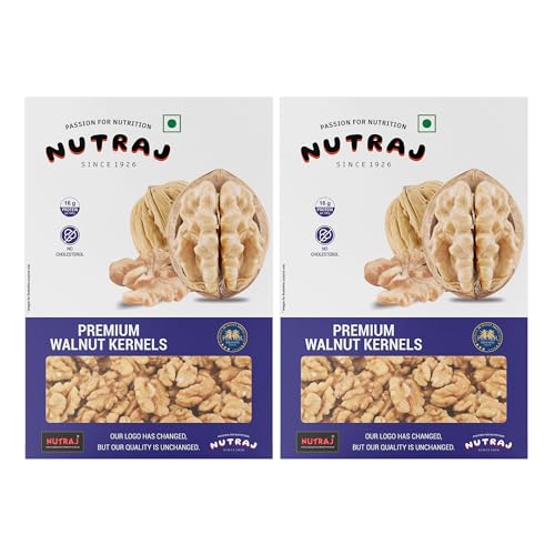 Image of Nutraj California Walnut Kernels Without Shell 400g (200g x 2) Pack | Akhrot Giri |Dry Fruits | Nuts | Grocery Items.
