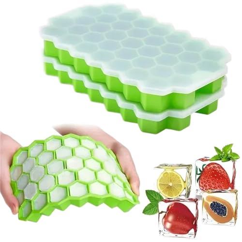 Moule réutilisable sans silicone 37 cavités pour glaçons faciles sans renverser