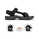 NORTIV 8 Herren Sommersandalen für Wandern Sport Outdoor Sandalen lässige Sommer Strandsandalen,Size 44,Alles Schwarz,LANGDO-2-E
