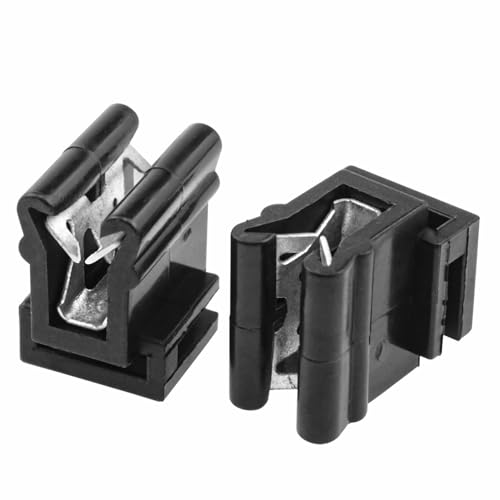 Black 16x14x10mm Cable Tie Mount Metal Cable Management Clips for Cable and Power Cord Management 20PCS miniatura 2