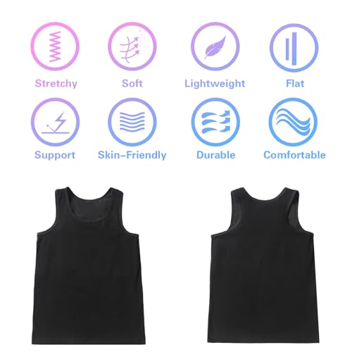 JARAZIN Tomboy Transgender Lesbian FTM Cotton Long Elastic band Built-in Chest Binder4