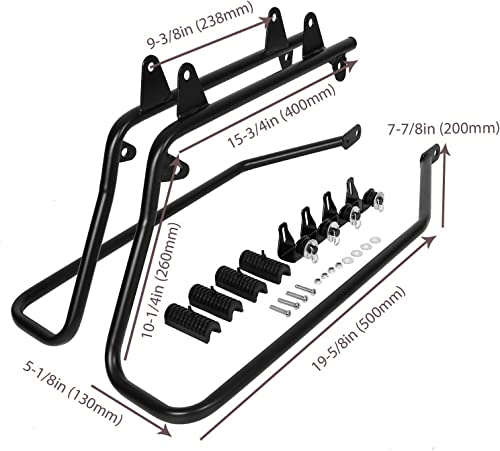 Alforjas rígidas para moto con kit de montaje KUAFU miniatura 3