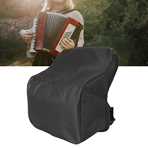 Tragbare Akkordeontasche aus Oxford-Stoff, Wasserdichter, Stoßfester Akkordeon-Aufbewahrungskoffer, Akkordeon-Zubehör mit Verstellbarem Riemen für 8-Bass-Akkordeons
