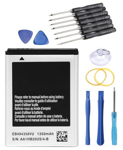 NEWASHAN Batteria EB494358VU compatibile con Samsung Galaxy Ace GT-S5830 S5839i