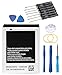 NEWASHAN Akku EB494358VU kompatibel mit Samsung Galaxy Ace GT-S5830 S5839i DuoS S6802 Gio S5660 S5670 B5512 Handy Smartphone Li-ION Akku EB464358VU 3,7 V 1350 mAh mit Werkzeugset