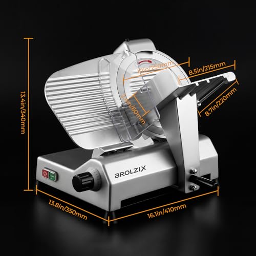 Cortadora de Carne Eléctrica Comercial 12" Semi-Auto 270W miniatura 2