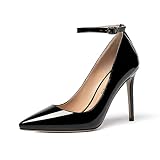 Emily Cooper Costume Guide: Emily in Paris 9 Black Ankle Strap Pumps