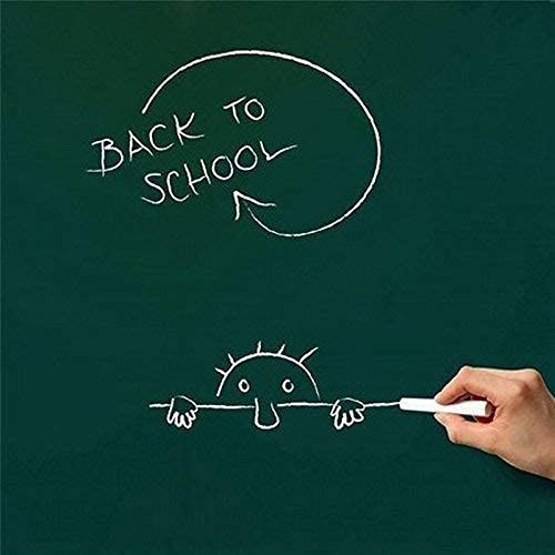 SCHUBERT Waterproof Chalkboard Removable Vinyl Wall Sticker Decal with 5-Pieces Chalk (Green, 200x45 cm)-image-24
