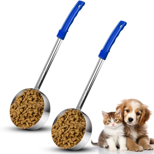 2 Pzs Cucharas Medidoras para Alimento de Perro Acero miniatura 1