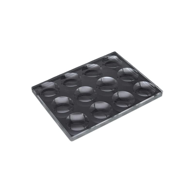 Aurorad 5 mm Dicke, kreisförmiger, konkaver Hohlraum, biologischer Objektträger, optisches Glas, mehrere Vertiefungen optional (Color : 2x6 Wells)