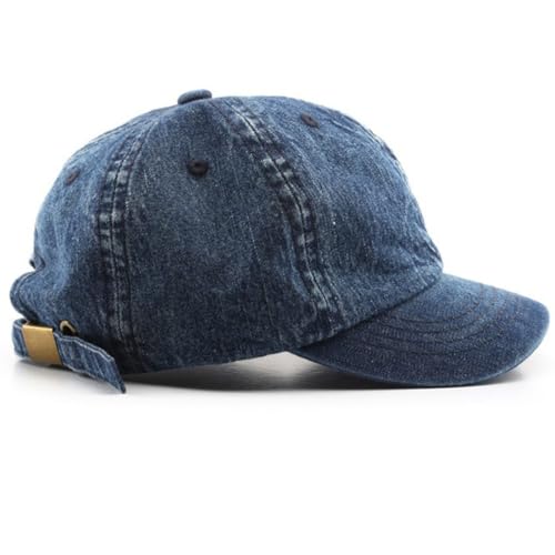 Gorra deportiva unisex de mezclilla con visera corta miniatura 1