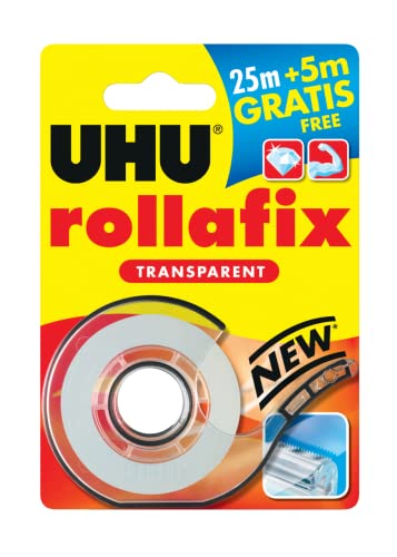 Uhu - Cinta Adhesiva Con Dispensador 25 M + 5 M Transparente Ice Age En Oferta Cinta Adhesiva Con Dispensador 25 M + 5 M Transparente Ice Age Uhu