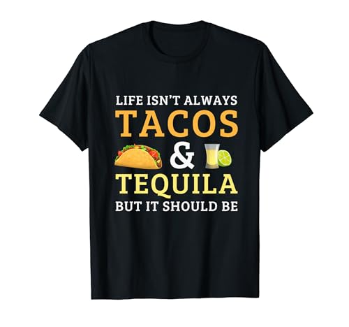 Tacos & Tequila - Divertente Tequila Bere Amanti Maglietta