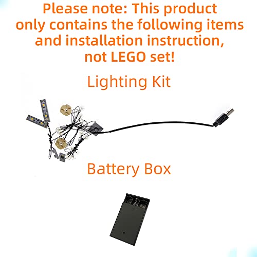 Image of GEAMENT LED Light for (Architecture Paris with Eiffel Tower) Building Blocks Set - Compatible with LEGO 21044 Skyline Building Model (Model Set Not Included)