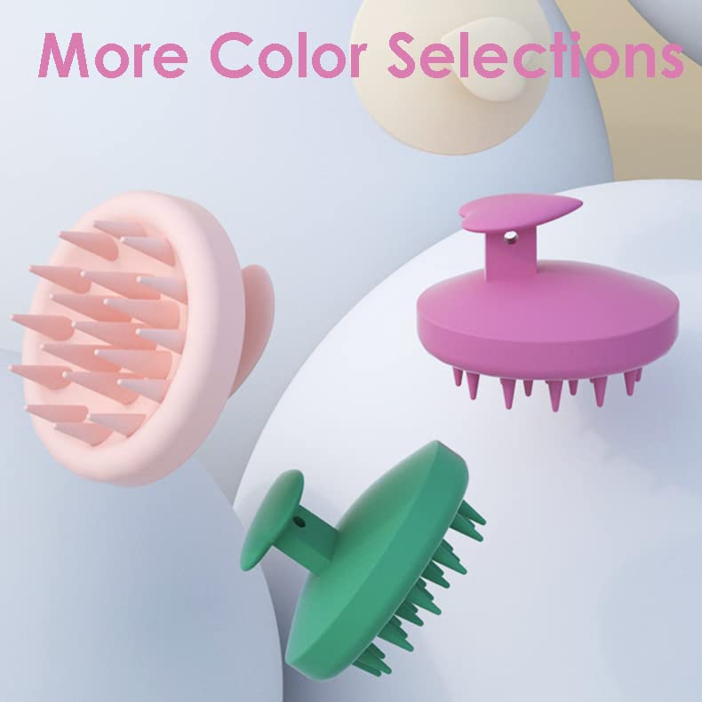 Miniatura 7 de Cepillo masajeador de cuero cabelludo, cepillo de silicona para el cuero cabelludo, cepillo masajeador para el crecimiento del cabello, alivio del