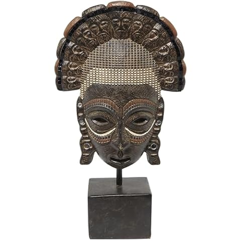 Deco 79 Polystone Tribal Mask Sculpture Cover
