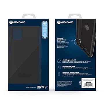 Motorola, Capa Protetora Moto G9, Original Anti Impacto, Preto, Plus