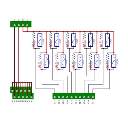 Placa de módulo de fusibles CA/CC 5-32V con soporte de 2 vías para riel DIN 5