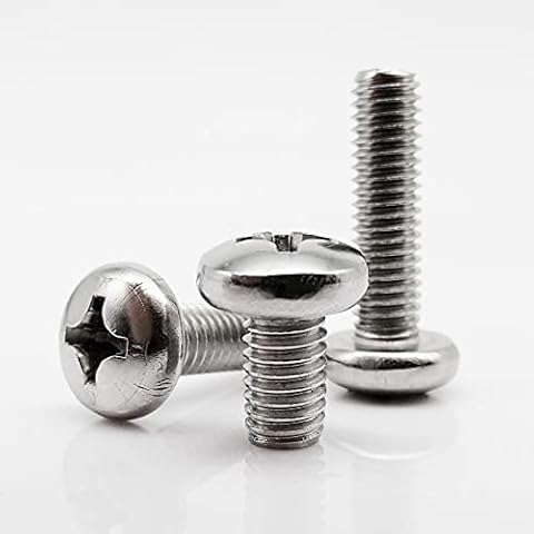 Huouh M1 M1.2 M1.4 M1.6 M2 M2.5 M3 M4 M5 M6 M8 Micro Stainless Steel Cross Phillips Pan Round Head Screw Bolt Cover