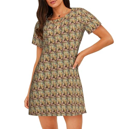 Chemise de nuit légère pour femme élégance parisienne haut de gamme