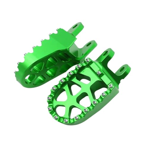 Pegs de pieds moto anti-glisse vert pour éviter les chutes sur KLX250 et CRF