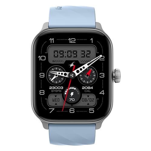 Image of Fastrack Nitro Pro Premium Smartwatch with 1.85 inch AMOLED Display with AOD|390x450 Pixels|SingleSync BT Calling|Functional Crown|100+ Sports Modes|AI Coach|AI Voice Assistant|24x7 Health Suite
