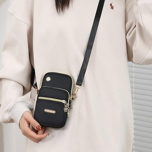 Women's Vertical Three-layer Shoulder Crossbody Bag Versatile Retro Handbag Colors Can be Selected3