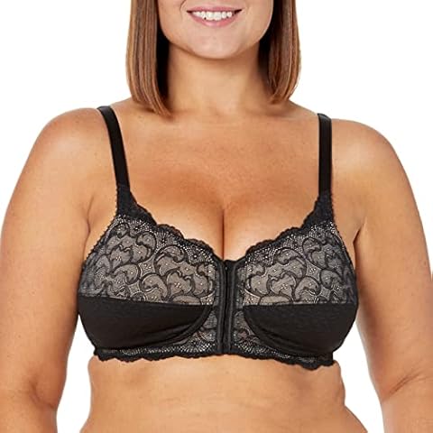 AMOENA Women's Ellen Bra, Black Nude, 40DD Cover