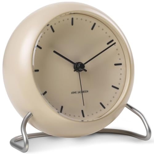 Arne Jacobsen Table Clock, Beige, 11 cm - Image 3