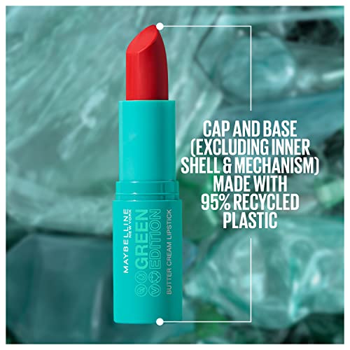Maybelline 0041554076332 Green Edition Butter Cream High-Pigment Bullet Lipstick thumb #5