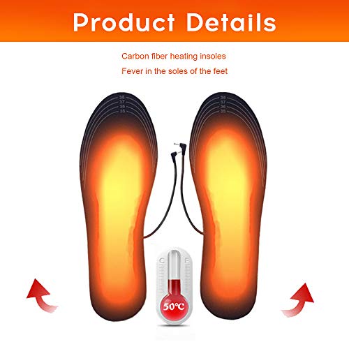 Palmilhas de aquecimento, Romacci Palmilhas de aquecimento portátil USB Aquecedor elétrico de pé lav