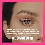 Brow Dye Kit Long-Lasting Eyebrow Tint Semi-Permanent Black Eyebrow Waterproof Smudge-Proof Pen Tattoo Pencil Medium Brow Makeup for Defined Natural Look Easy to-Use with Brush - Image 5