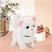 Imagen de Chosertory Juguete Interactivo Animal Electrónico Gato de Peluche Función Móvil Activado por Baterías Tacto Suave Realista para Niños Y Aprendizaje