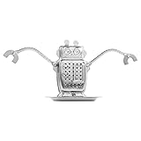 Food 8/20 Stainless Steel Loose Leaf Tea Infuser, Cute Animal Shape Infuser, Strainer, with Long Chain Hook to Brew Loose Leaf Tea, Spices and