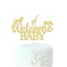 Welcome Baby Baby Shower Cake Topper Gold Glitter Jungle Wild Safari Animal Baby Shower Cake Topper Party Supplies Decorations...