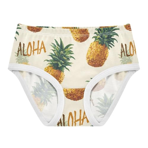 Wusikd Pineapple Aloha Girls' Underwear Cotton Girls Briefs Soft Toddler Underwear 2T