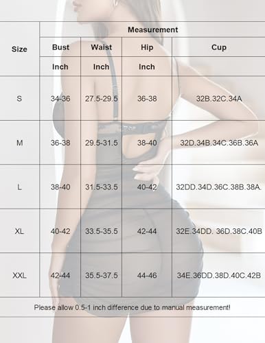 Avidlove Sexy Lingerie for Women Floral Lace Nightwear V Neck Babydoll Chemise Sexy Boudoir Outfits (Black Small) - image 7