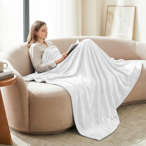 CozyLux Kuscheldecke Flauschig Decke 230x270 cm Weiß – Ansicht 2