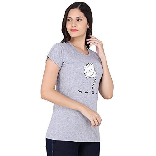 Image of FUNDAY FASHION Women & Girls Cotton Regular Fit Half Sleeves T-Shirt